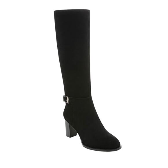 Giani Bernini Shoes - Giani Bernini Women's Lennoxx Suede Knee High Block Heel Boots Black Size 6 1/2
